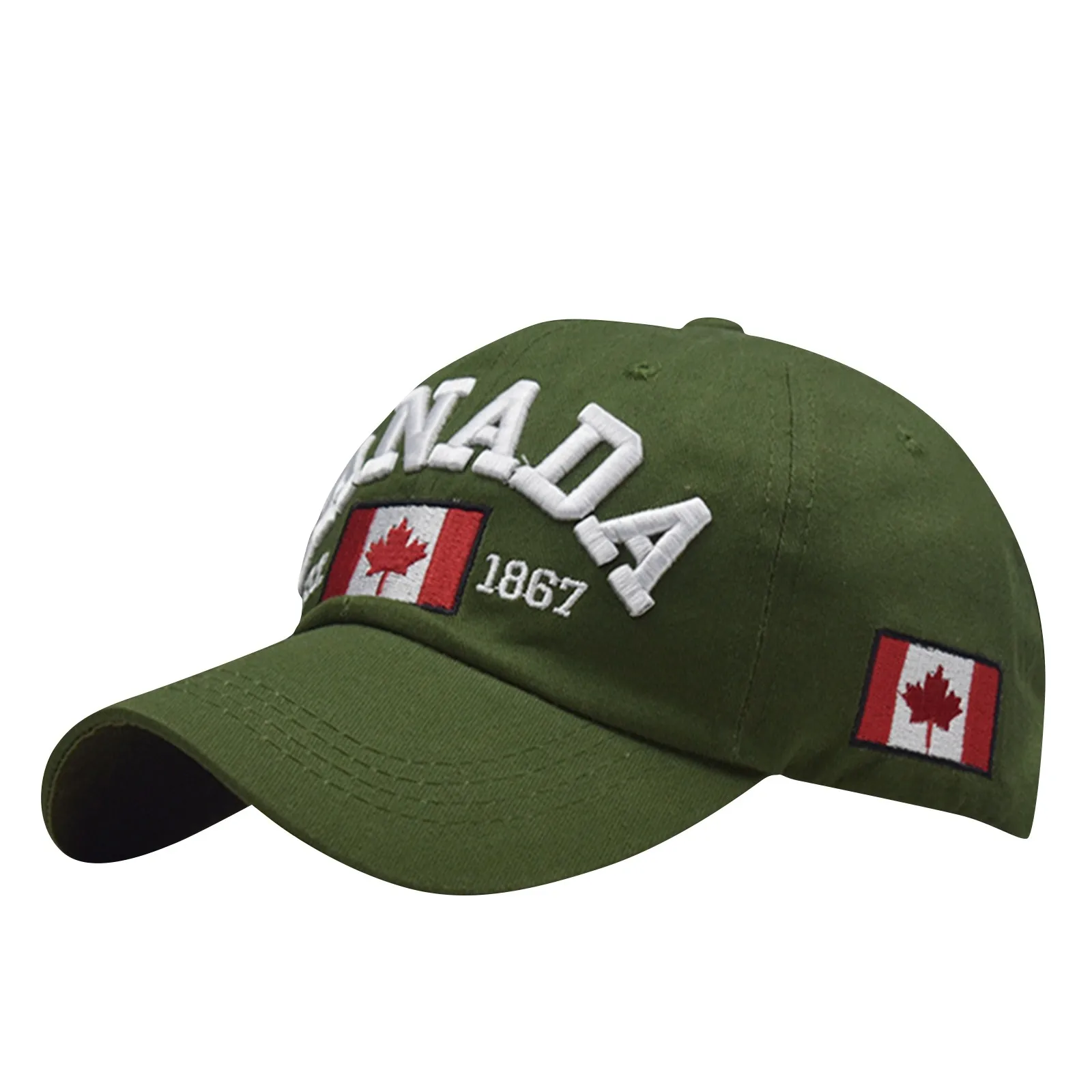 Canada Baseball Cap Adjustable Canada Hat For Men Women Kids Embroidered Maple Leaf Golf Hat Canada Souvenirs Hip Hop Golf Sport
