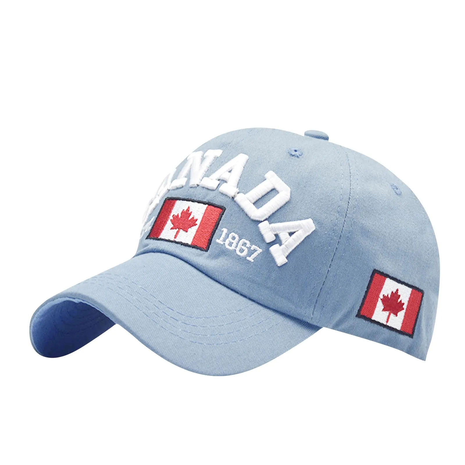 Canada Baseball Cap Adjustable Canada Hat For Men Women Kids Embroidered Maple Leaf Golf Hat Canada Souvenirs Hip Hop Golf Sport