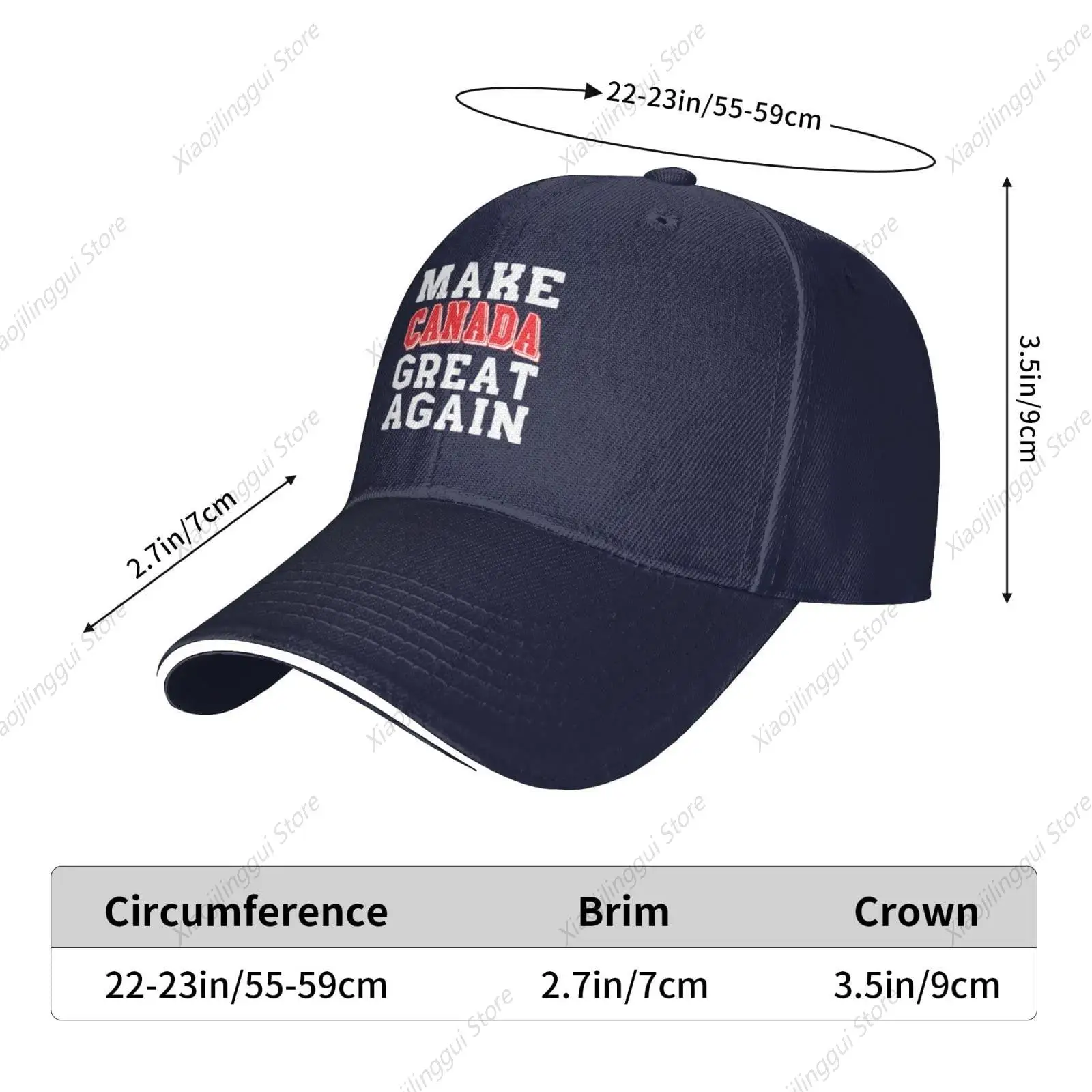 Make Canada Great Again Baseball Caps Men Women Canadian Trucker Hat Black Dad Hat