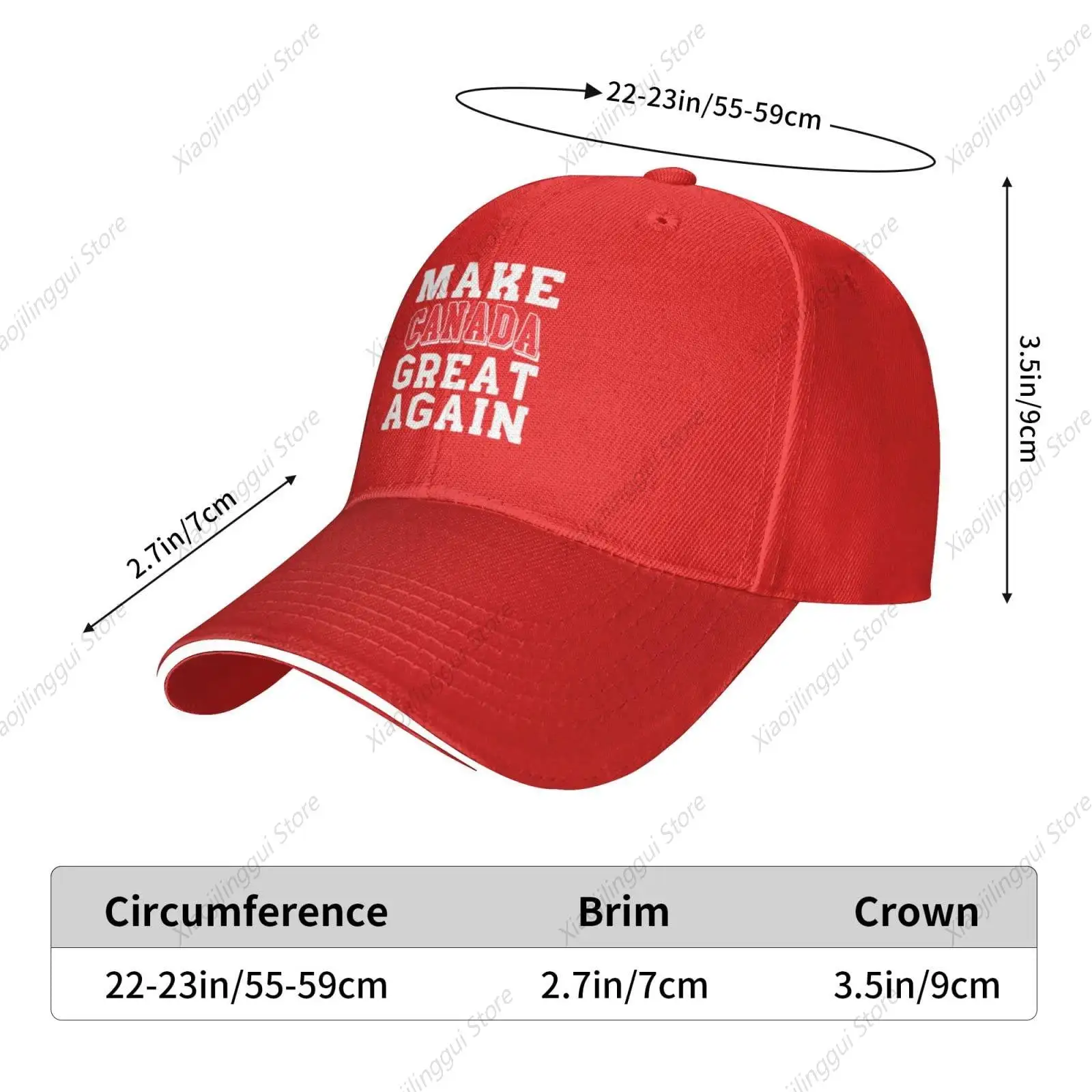 Make Canada Great Again Baseball Caps Men Women Canadian Trucker Hat Black Dad Hat