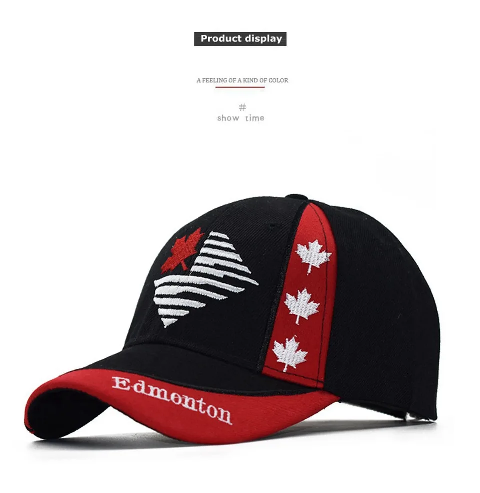 Canada Flag Men fishing Baseball Cap Of Embroidered Canada Hat Mens Snapback Bone Adjustable Women Baseball Hat Snapback Hat