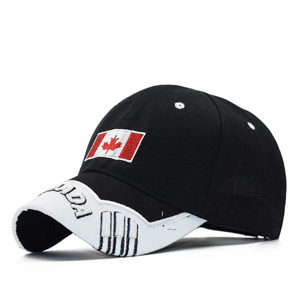 Canada Flag Men fishing Baseball Cap Of Embroidered Canada Hat Mens Snapback Bone Adjustable Women Baseball Hat Snapback Hat