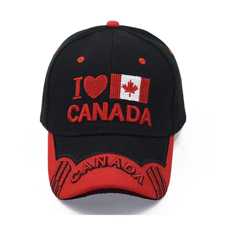 Canada Flag Men fishing Baseball Cap Of Embroidered Canada Hat Mens Snapback Bone Adjustable Women Baseball Hat Snapback Hat