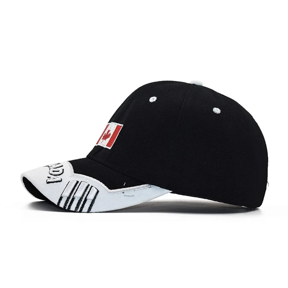 Canada Flag Men fishing Baseball Cap Of Embroidered Canada Hat Mens Snapback Bone Adjustable Women Baseball Hat Snapback Hat