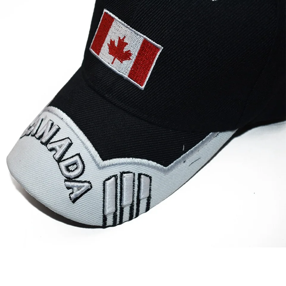 Canada Flag Men fishing Baseball Cap Of Embroidered Canada Hat Mens Snapback Bone Adjustable Women Baseball Hat Snapback Hat