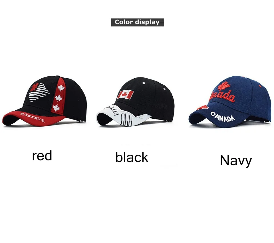 Canada Flag Men fishing Baseball Cap Of Embroidered Canada Hat Mens Snapback Bone Adjustable Women Baseball Hat Snapback Hat