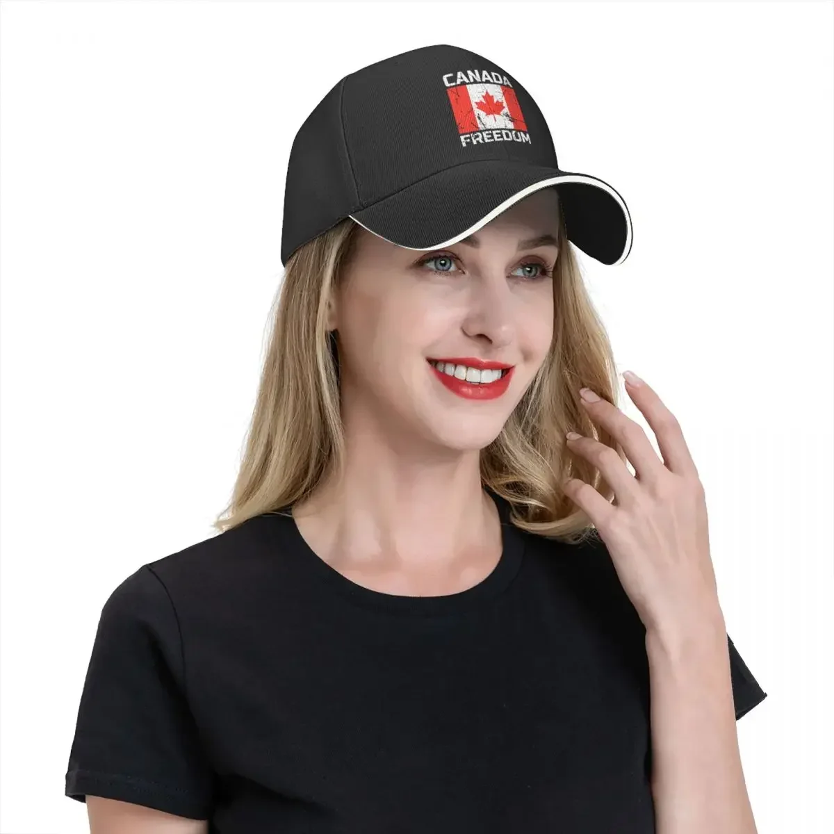 CANADA FREEDOM - Canadian Flag Baseball Cap Horse Hat Trucker Cap Cosplay Hats Woman Men's
