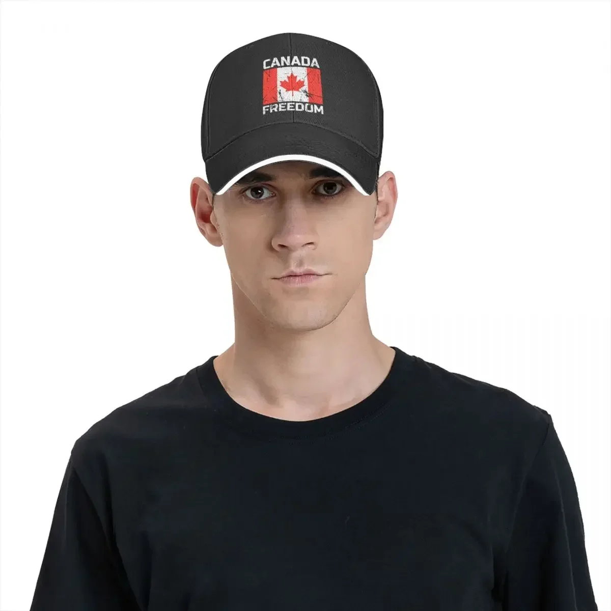 CANADA FREEDOM - Canadian Flag Baseball Cap Horse Hat Trucker Cap Cosplay Hats Woman Men's
