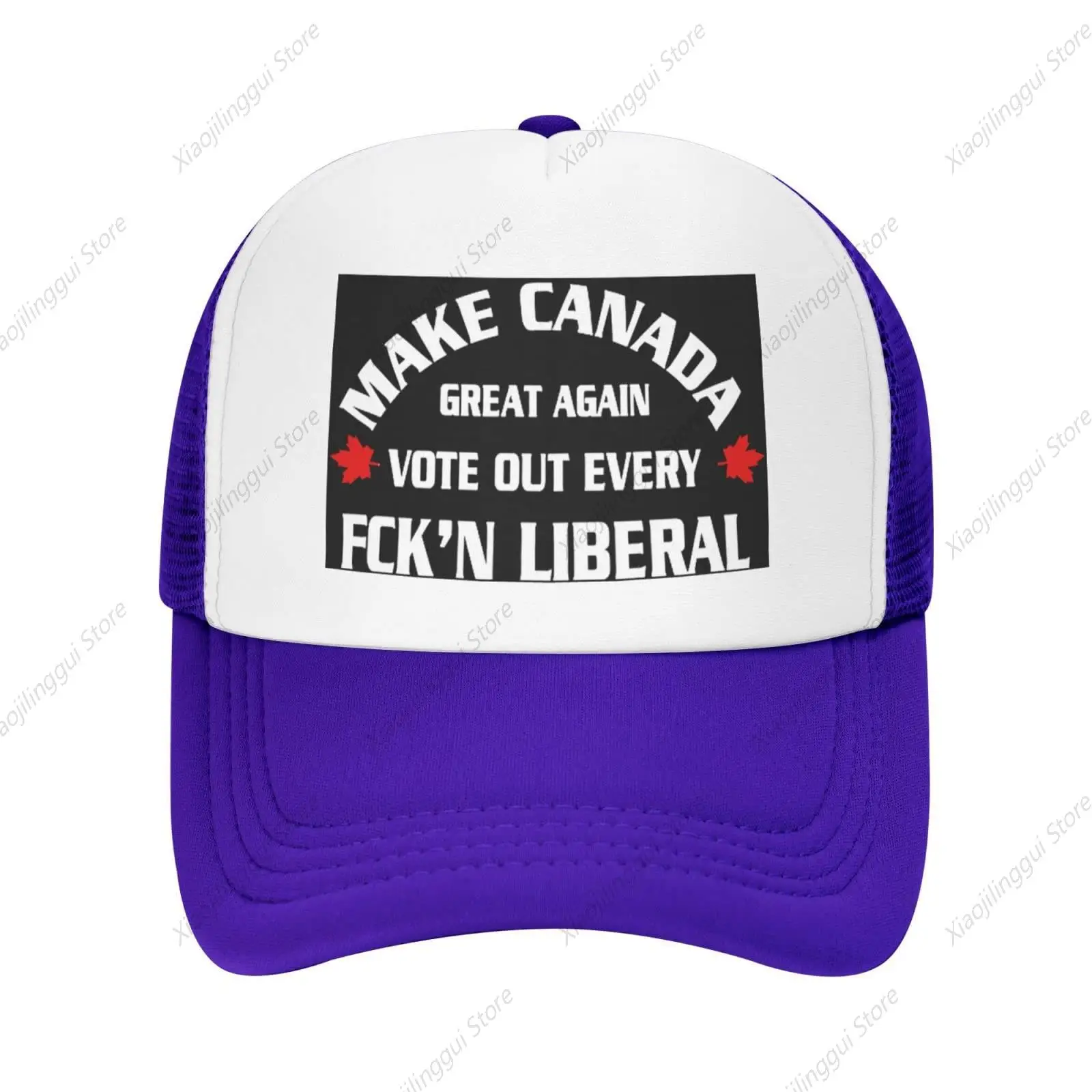 Vintage Baseball Cap for Men Women Make Canada Great Again Vote Out Every Liberal Trucker Hat Adjustable Sports Hat Red