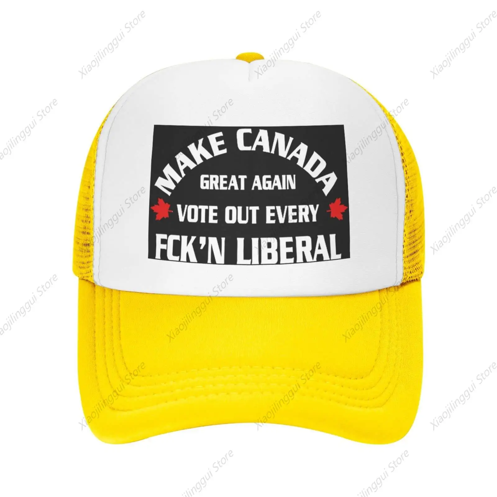 Vintage Baseball Cap for Men Women Make Canada Great Again Vote Out Every Liberal Trucker Hat Adjustable Sports Hat Red