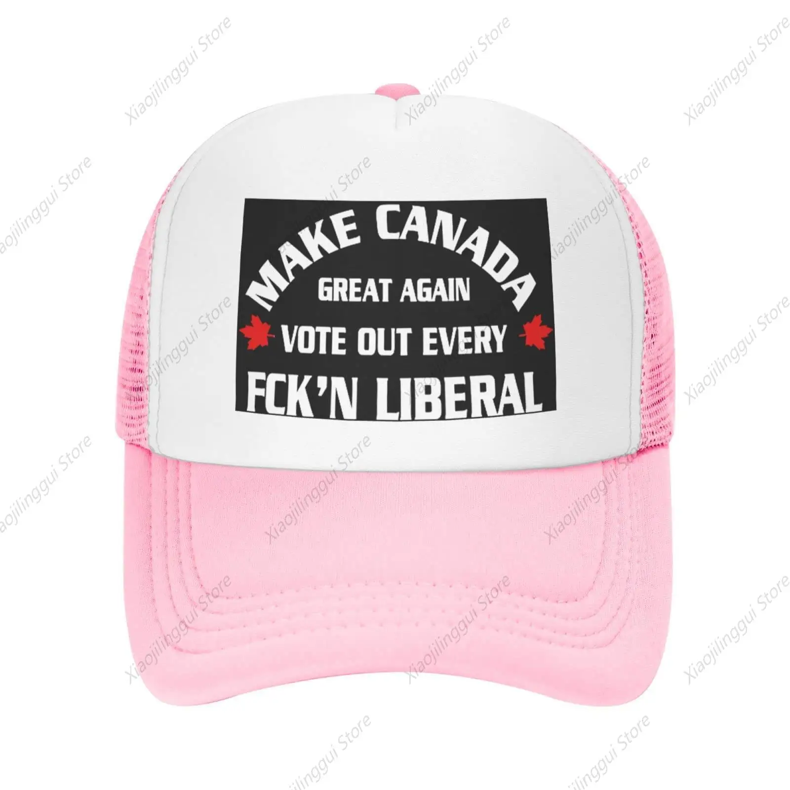 Vintage Baseball Cap for Men Women Make Canada Great Again Vote Out Every Liberal Trucker Hat Adjustable Sports Hat Red
