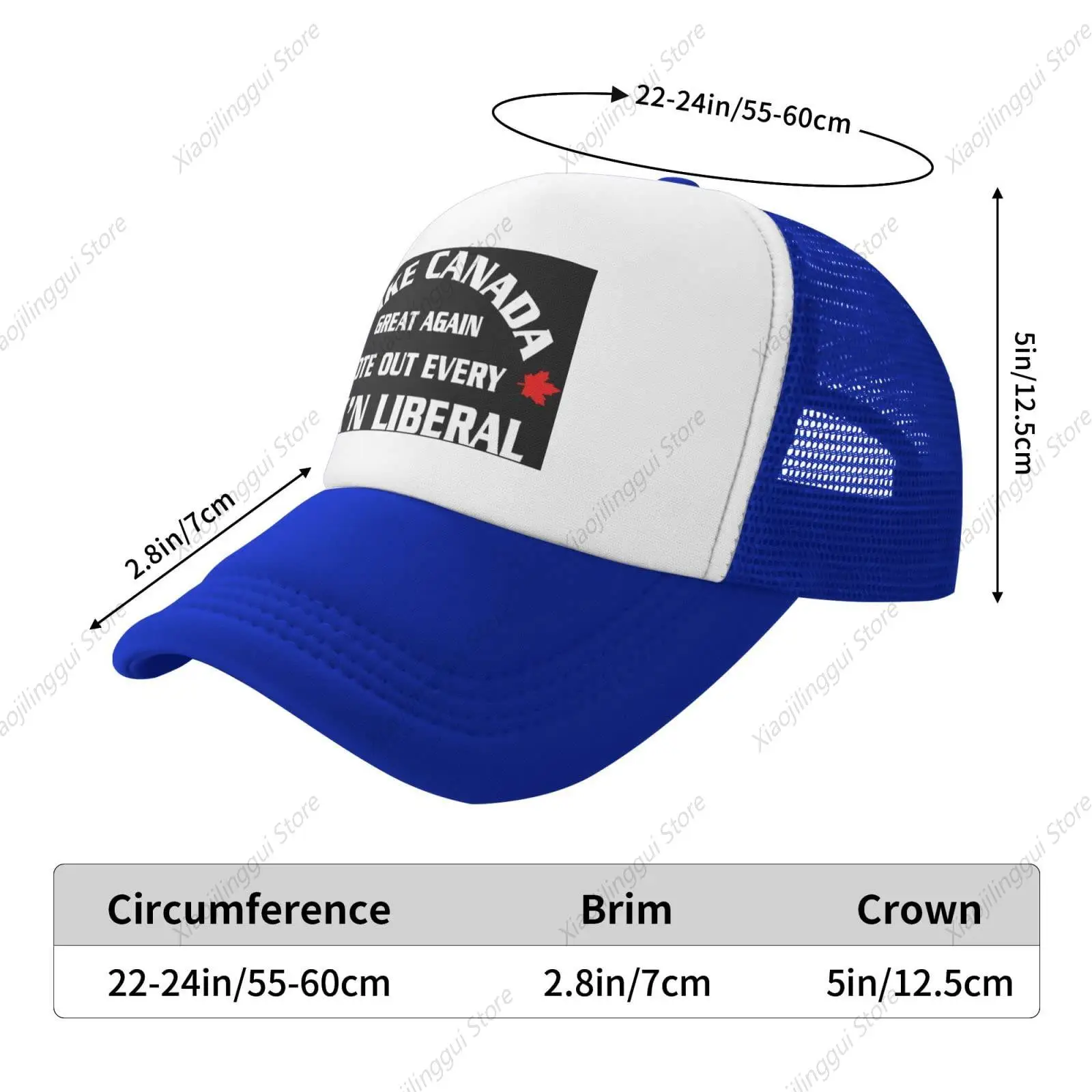 Vintage Baseball Cap for Men Women Make Canada Great Again Vote Out Every Liberal Trucker Hat Adjustable Sports Hat Red