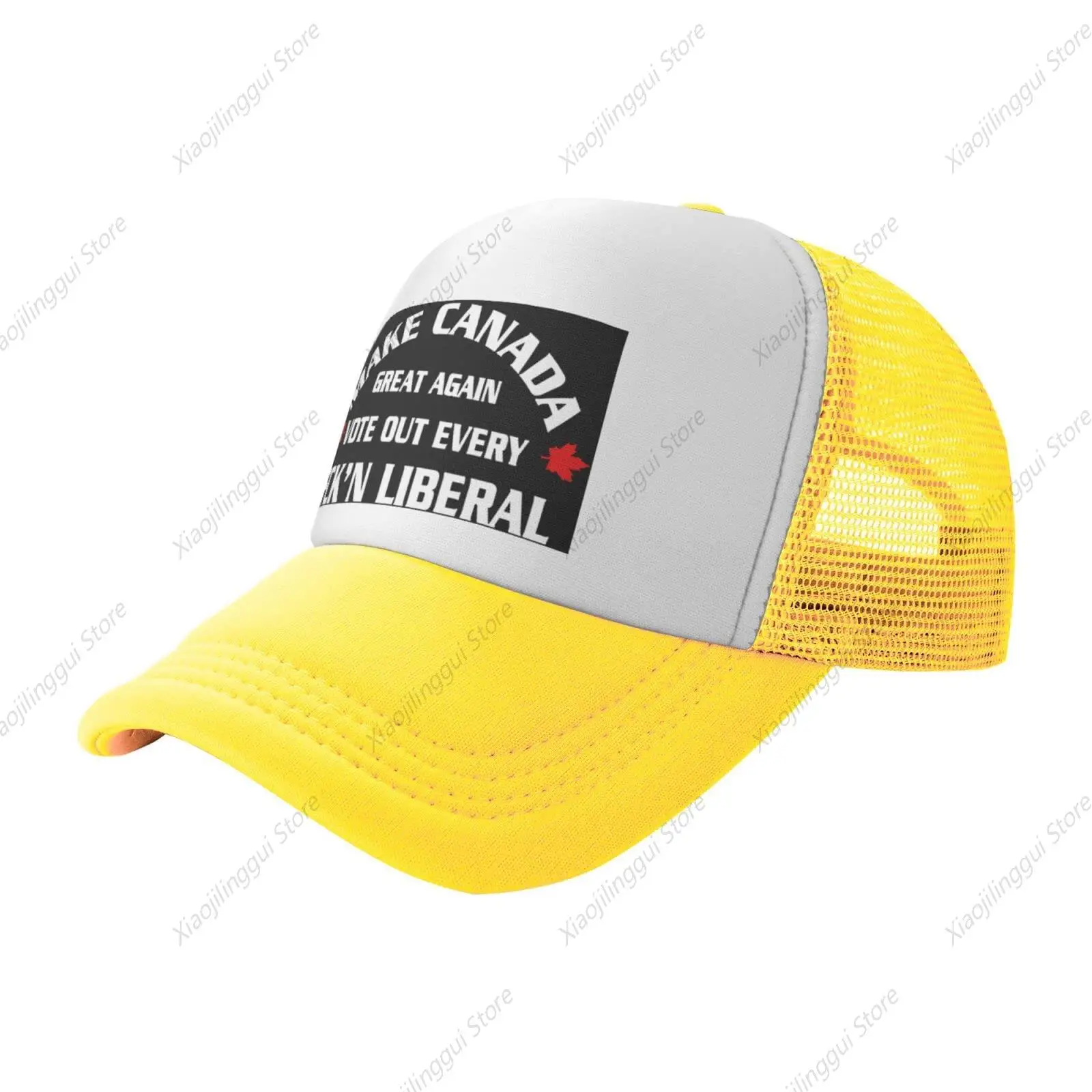 Vintage Baseball Cap for Men Women Make Canada Great Again Vote Out Every Liberal Trucker Hat Adjustable Sports Hat Red
