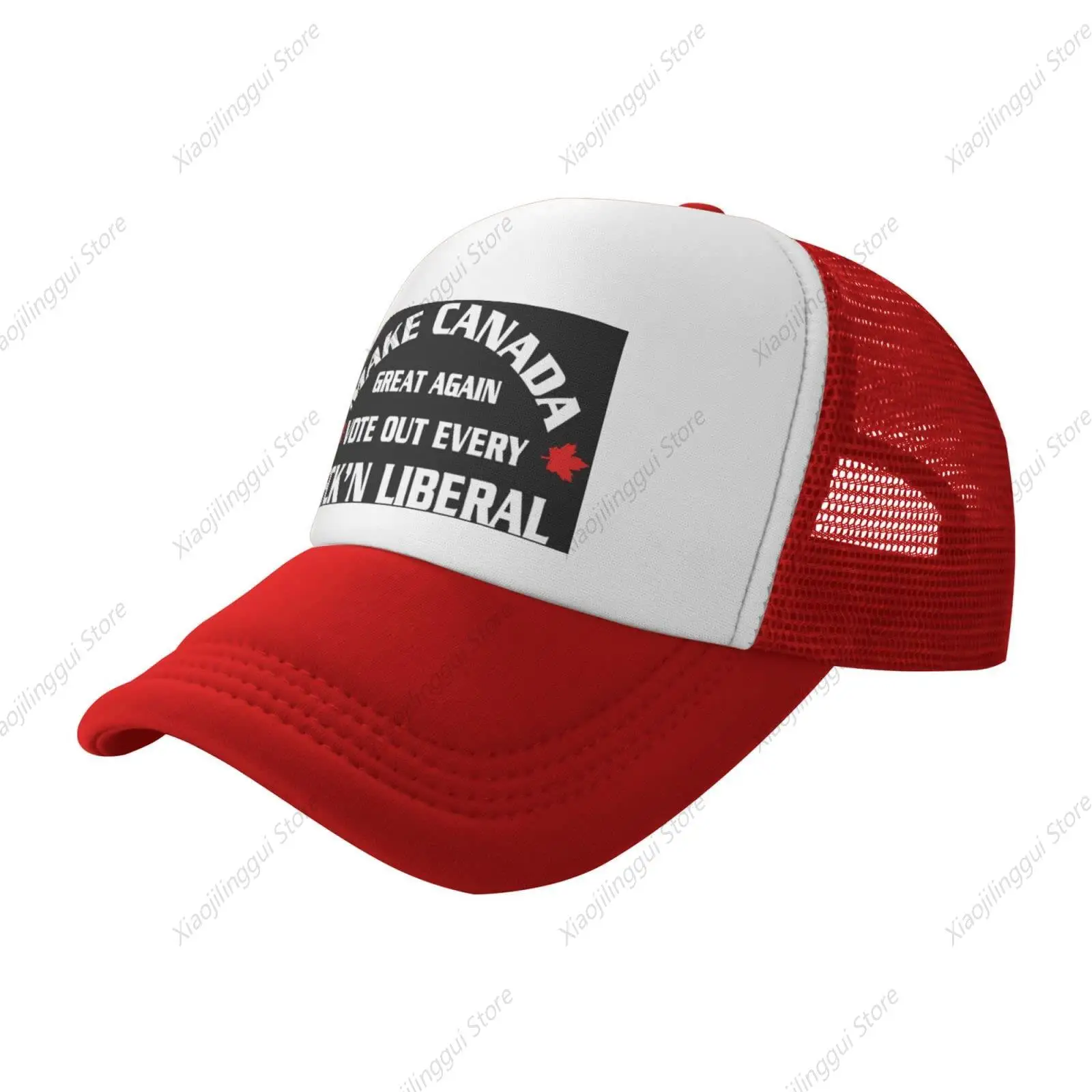 Vintage Baseball Cap for Men Women Make Canada Great Again Vote Out Every Liberal Trucker Hat Adjustable Sports Hat Red