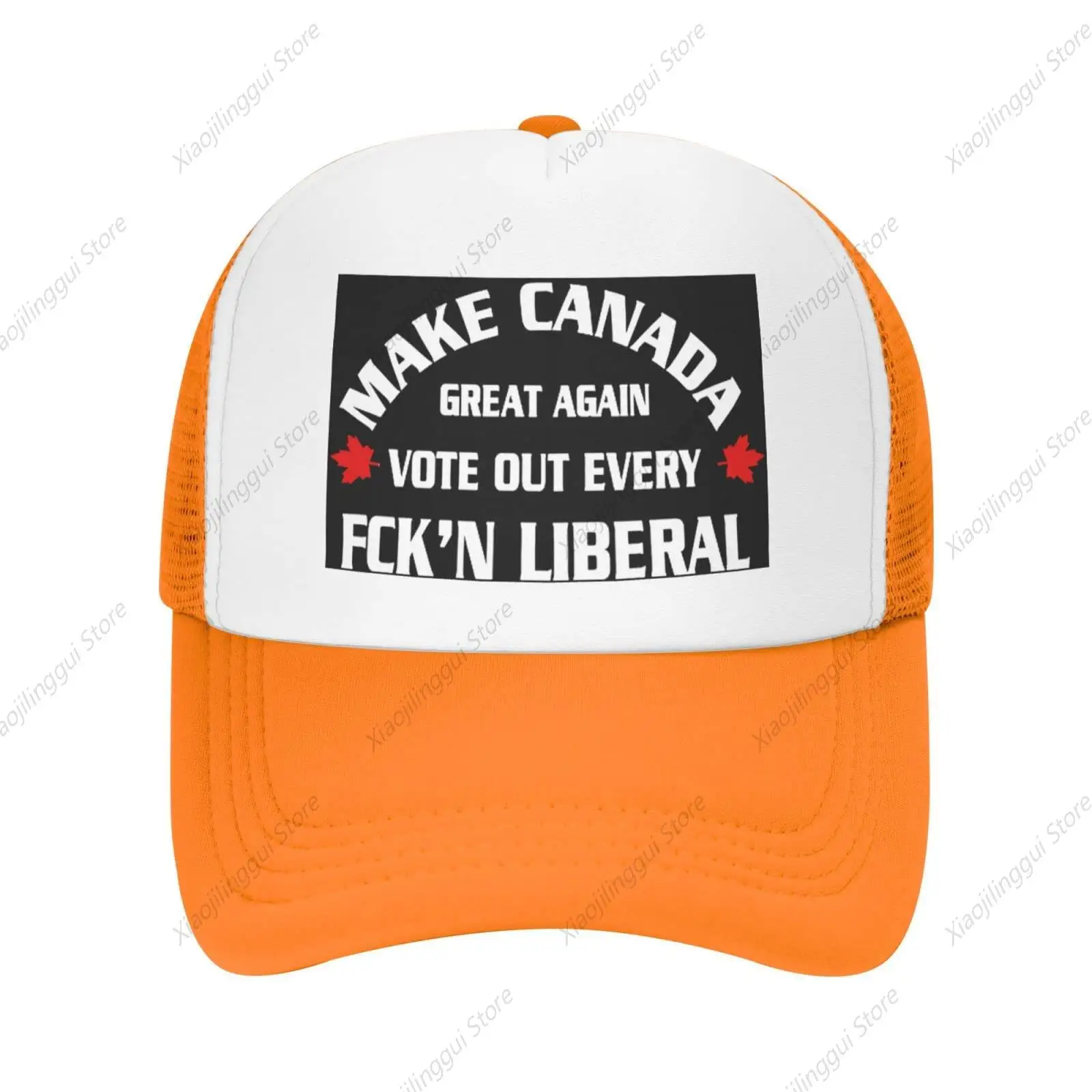 Vintage Baseball Cap for Men Women Make Canada Great Again Vote Out Every Liberal Trucker Hat Adjustable Sports Hat Red