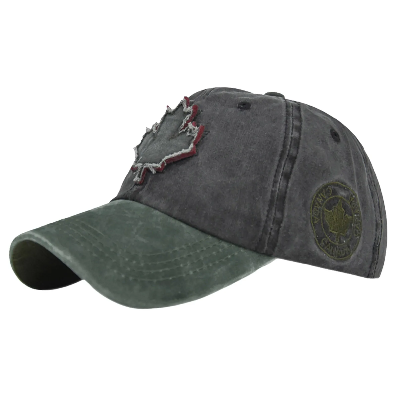 Fashion Summer Baseball Cap Canada Day Embroidered Maple Leaf Flag Adjustable Hat Hip Hip Hat Men Women Adjustable Baseball Cap