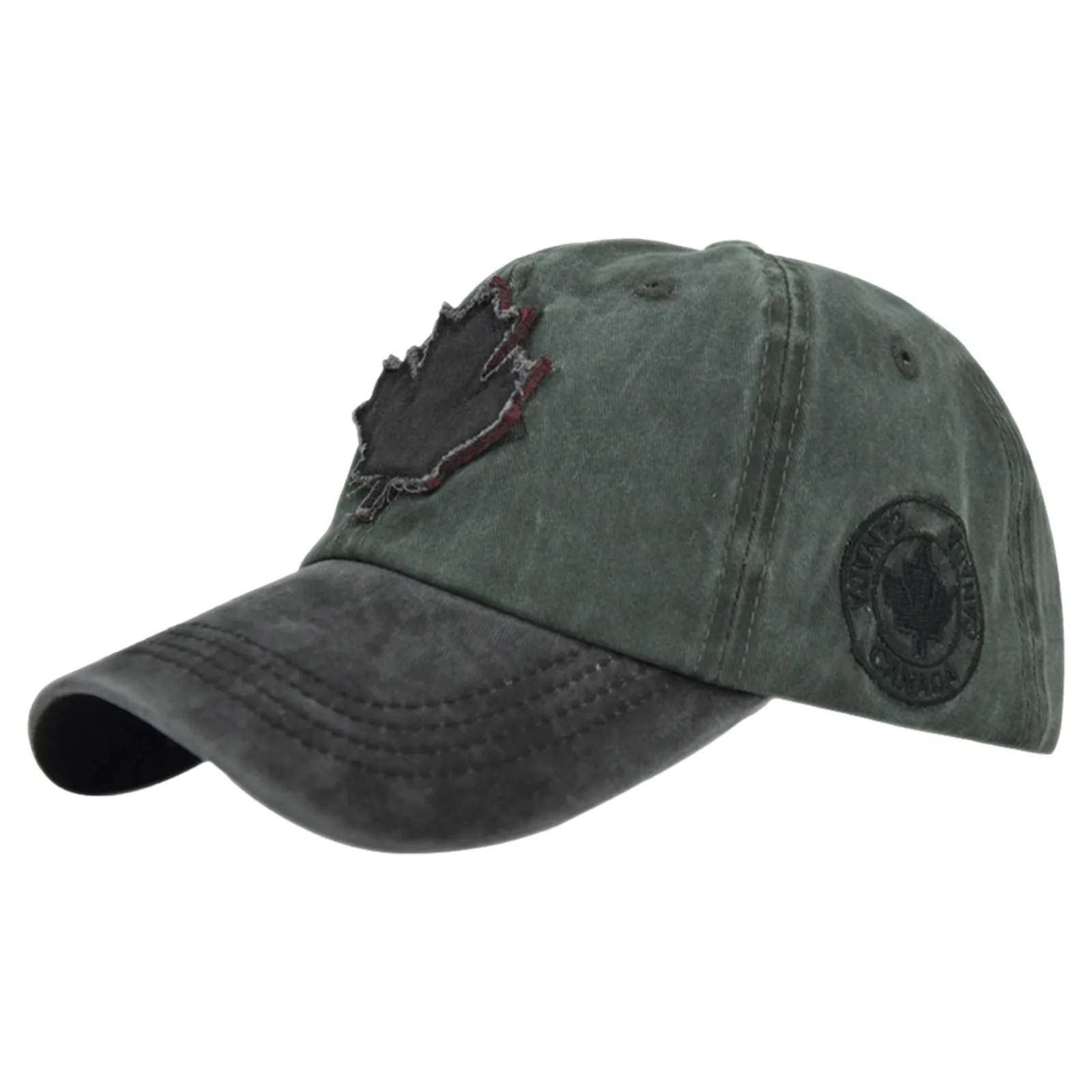 Fashion Summer Baseball Cap Canada Day Embroidered Maple Leaf Flag Adjustable Hat Hip Hip Hat Men Women Adjustable Baseball Cap