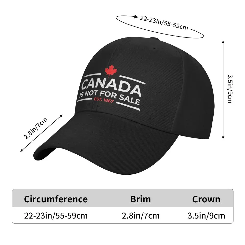 Canada Is Not For Sale 1867 Funny Baseball Cap y2k Retro Unisex Men Trucker Hat Hot Sale Tennis Skate Baseball Caps