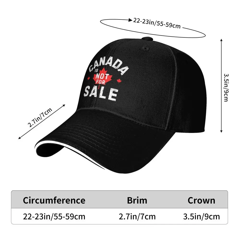 CANADA IS NOT FOR SALE Casual Baseball Cap Spring Trucker Hat Hot Sale Outdoor Gym Snapback Cap Unisex-Teens Baseball Caps