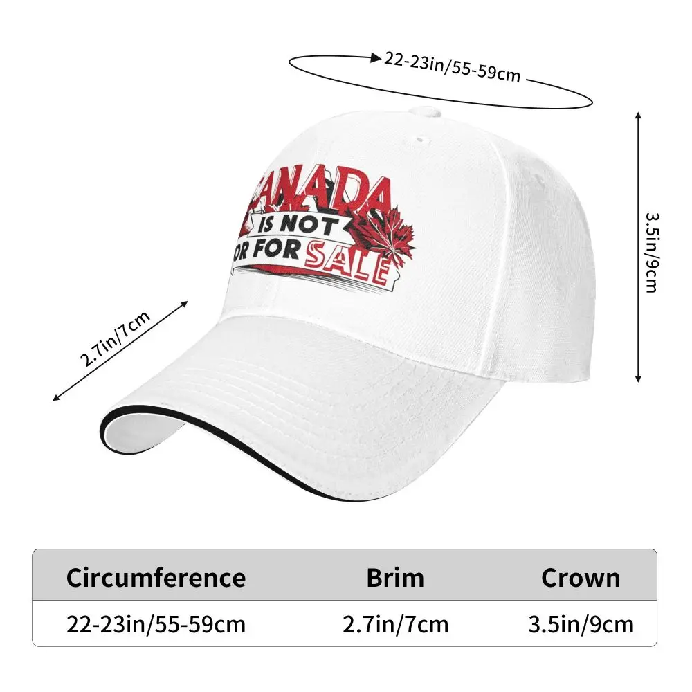 Canada Not For Sale Logo Casual Baseball Cap Outdoor Sports Trucker Hat Spring Breathable Unisex-Teens Fashion Snapback Cap