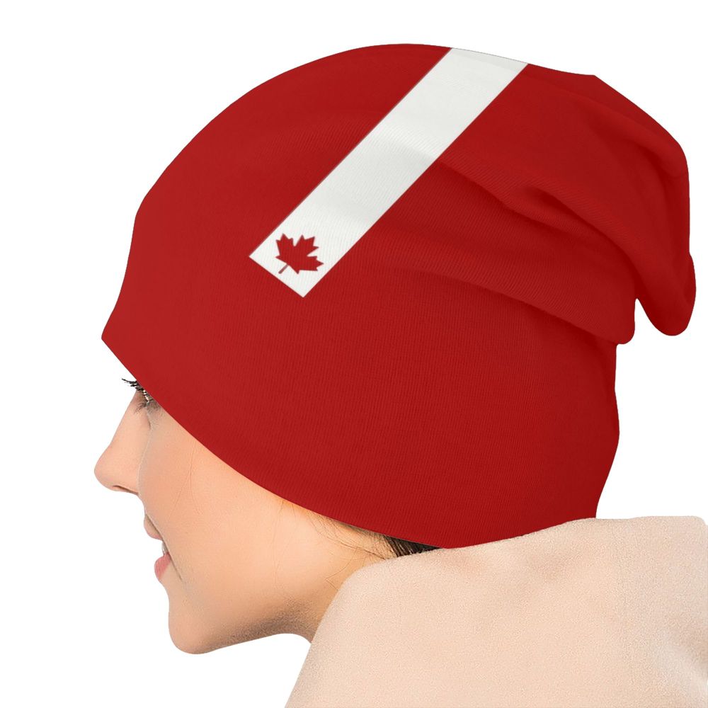 Canada Flag Bonnet Hat Knitted Hat Men Women Cool Unisex Adult Canadian Proud Winter Warm Skullies Beanies Caps