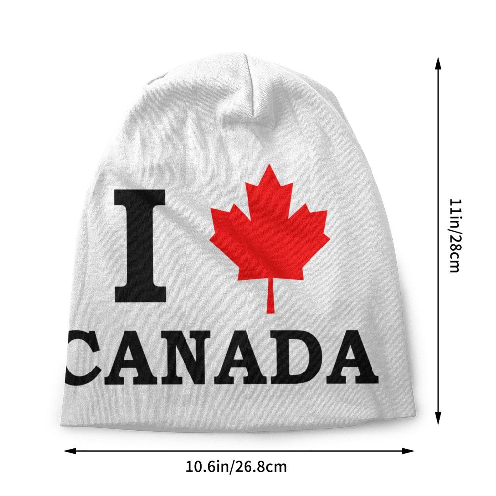 Canada Flag Bonnet Hat Knitted Hat Men Women Cool Unisex Adult Canadian Proud Winter Warm Skullies Beanies Caps
