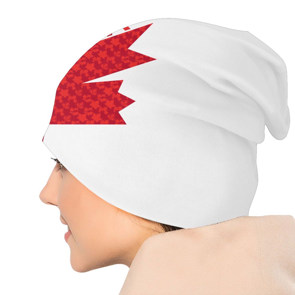 Canada Flag Bonnet Hat Knitted Hat Men Women Cool Unisex Adult Canadian Proud Winter Warm Skullies Beanies Caps