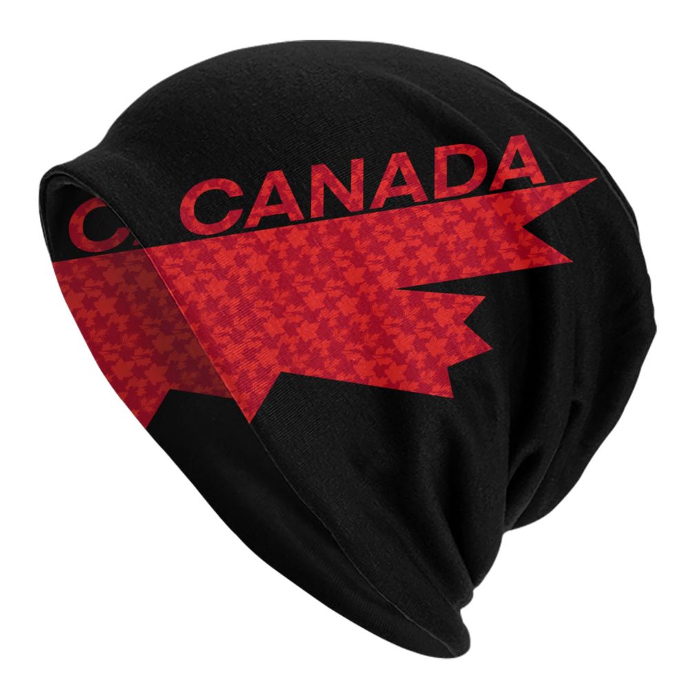 Canada Flag Bonnet Hat Knitted Hat Men Women Cool Unisex Adult Canadian Proud Winter Warm Skullies Beanies Caps