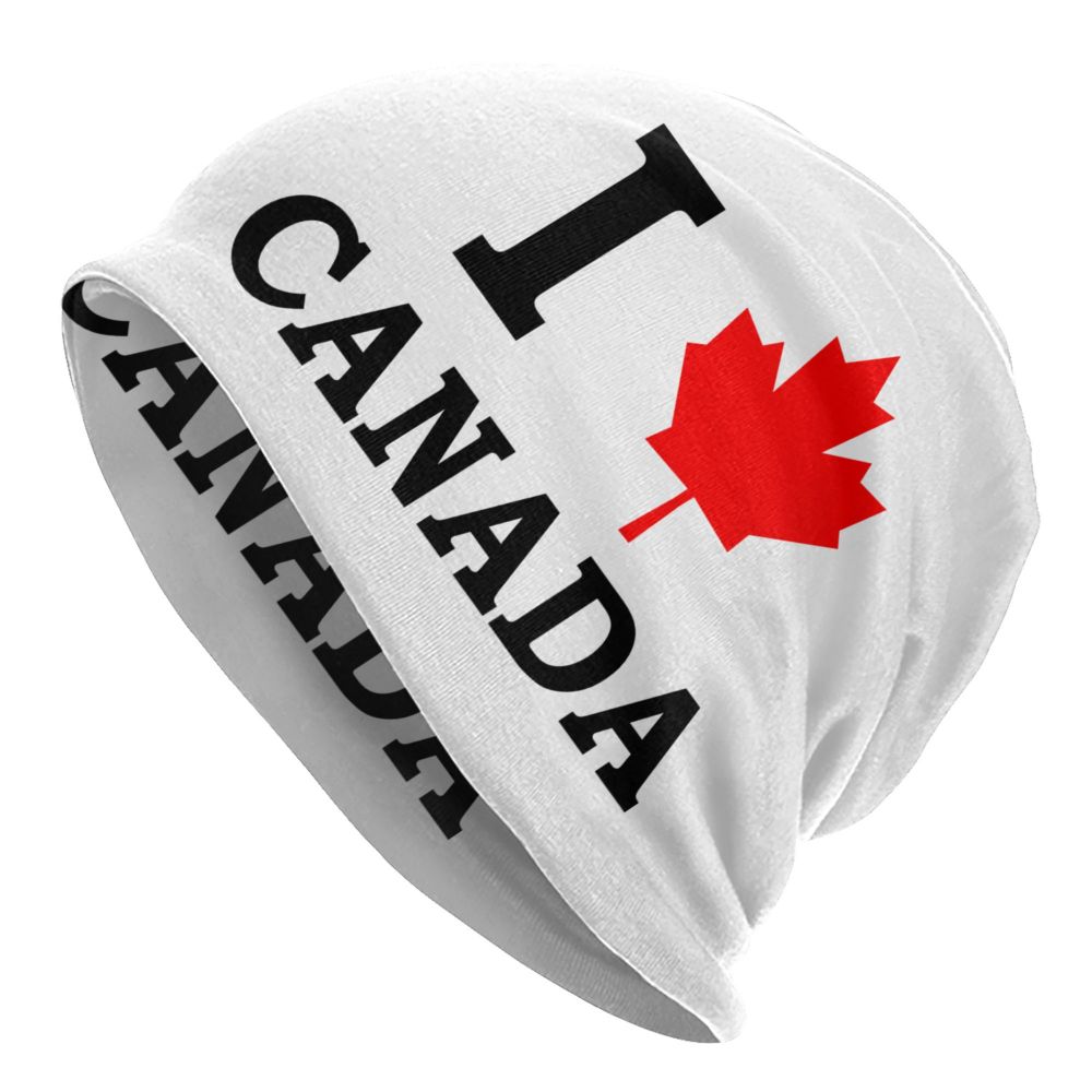 Canada Flag Bonnet Hat Knitted Hat Men Women Cool Unisex Adult Canadian Proud Winter Warm Skullies Beanies Caps