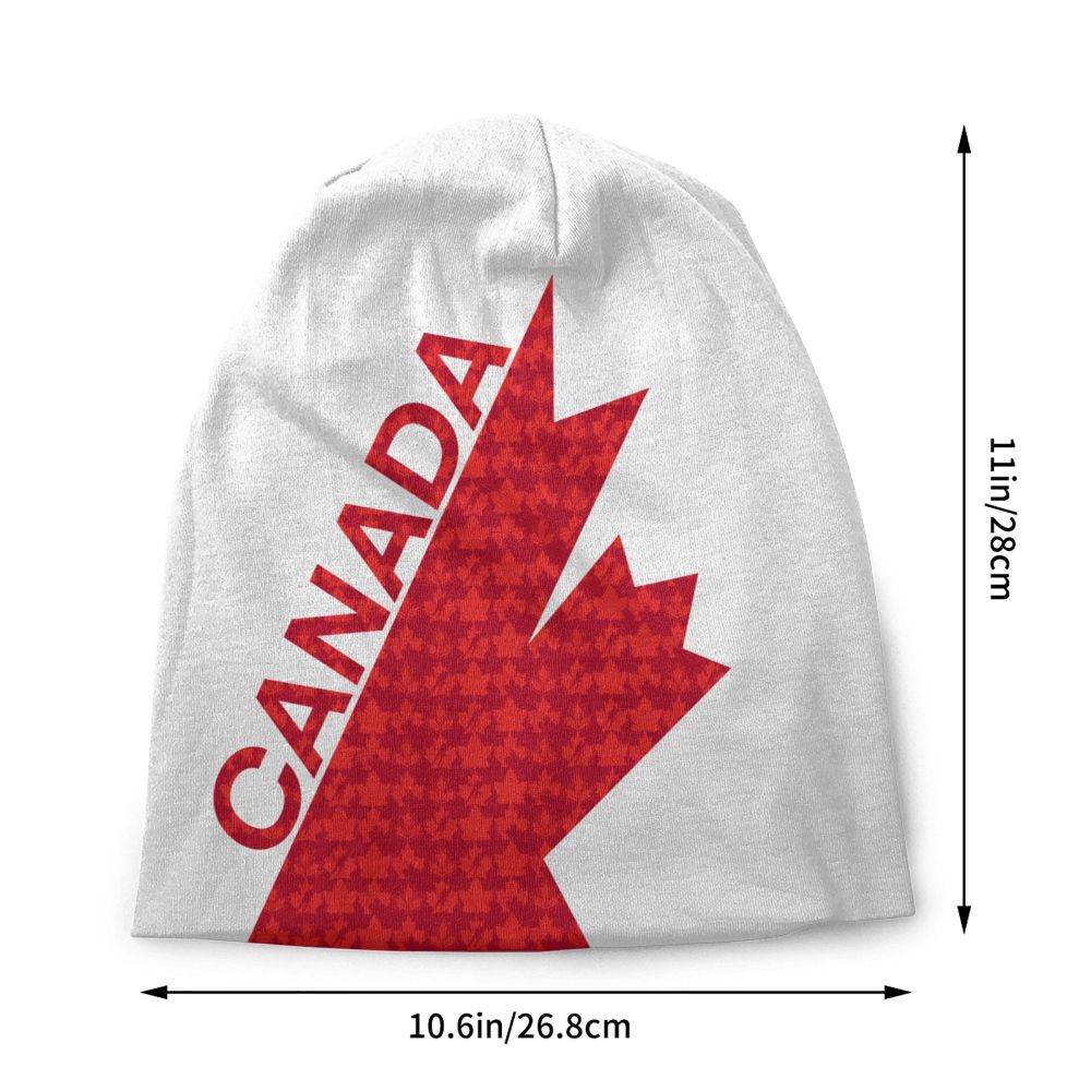 Canada Flag Bonnet Hat Knitted Hat Men Women Cool Unisex Adult Canadian Proud Winter Warm Skullies Beanies Caps