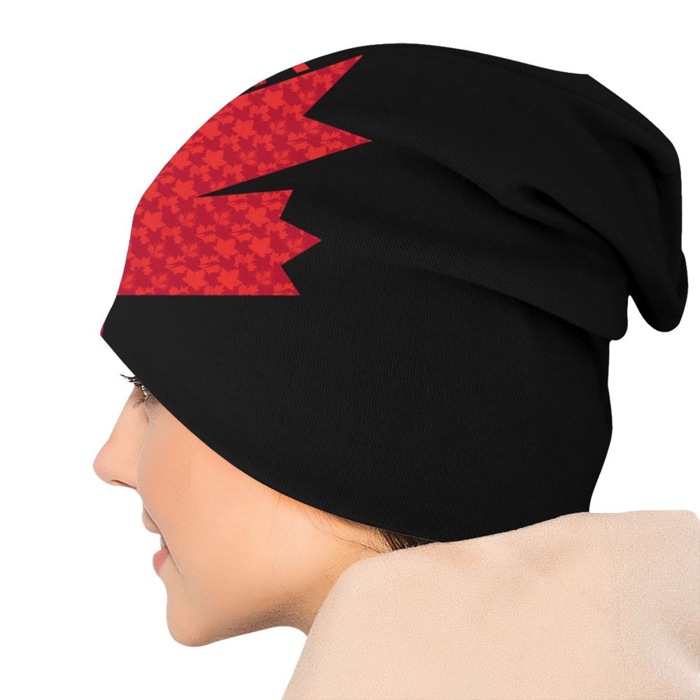 Canada Flag Bonnet Hat Knitted Hat Men Women Cool Unisex Adult Canadian Proud Winter Warm Skullies Beanies Caps