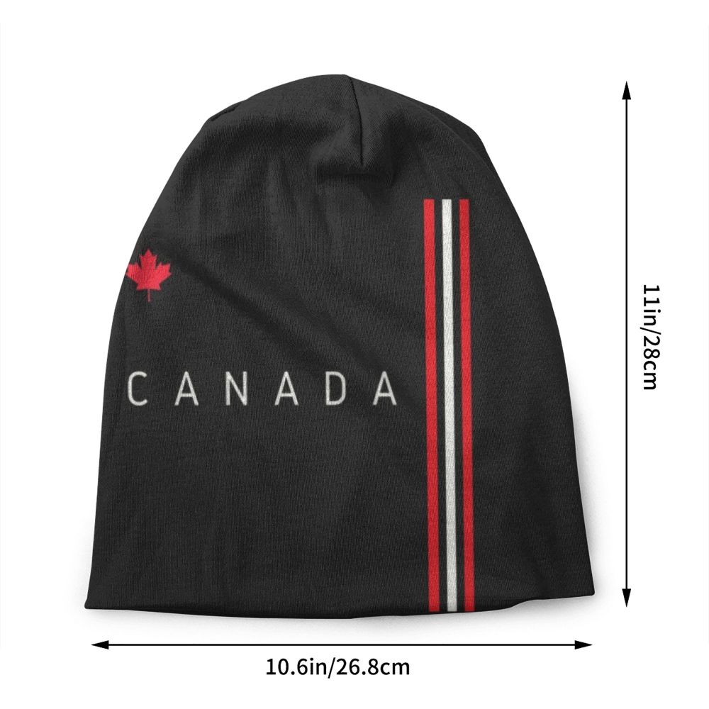 Canada Flag Bonnet Hat Knitted Hat Men Women Cool Unisex Adult Canadian Proud Winter Warm Skullies Beanies Caps