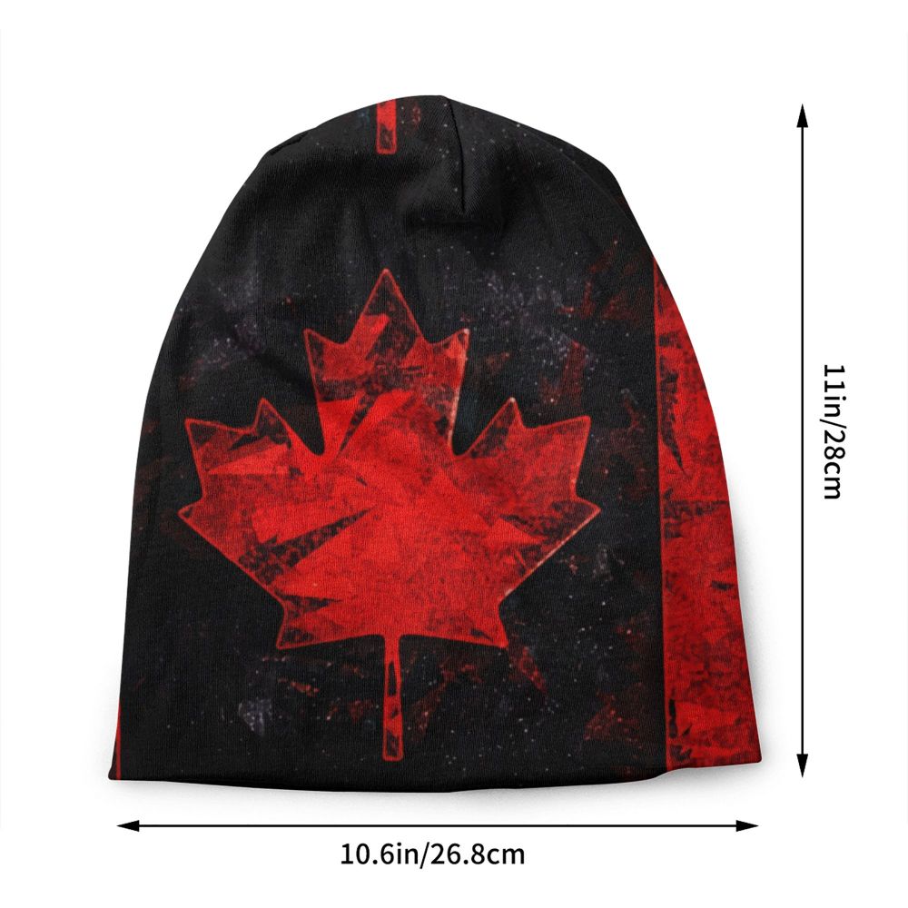 Canada Flag Bonnet Hat Knitted Hat Men Women Cool Unisex Adult Canadian Proud Winter Warm Skullies Beanies Caps