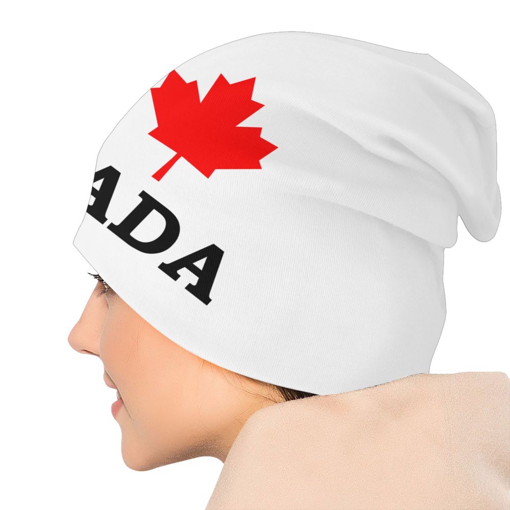 Canada Flag Bonnet Hat Knitted Hat Men Women Cool Unisex Adult Canadian Proud Winter Warm Skullies Beanies Caps