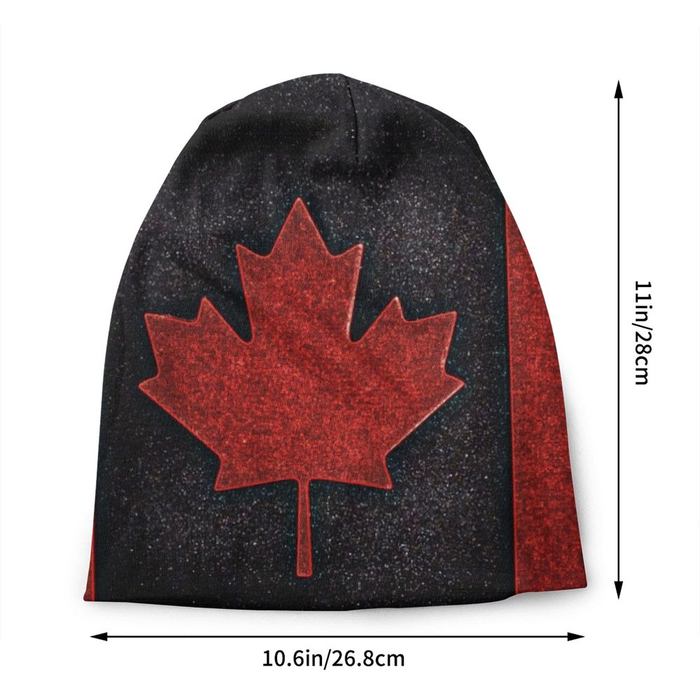 Canada Flag Bonnet Hat Knitted Hat Men Women Cool Unisex Adult Canadian Proud Winter Warm Skullies Beanies Caps
