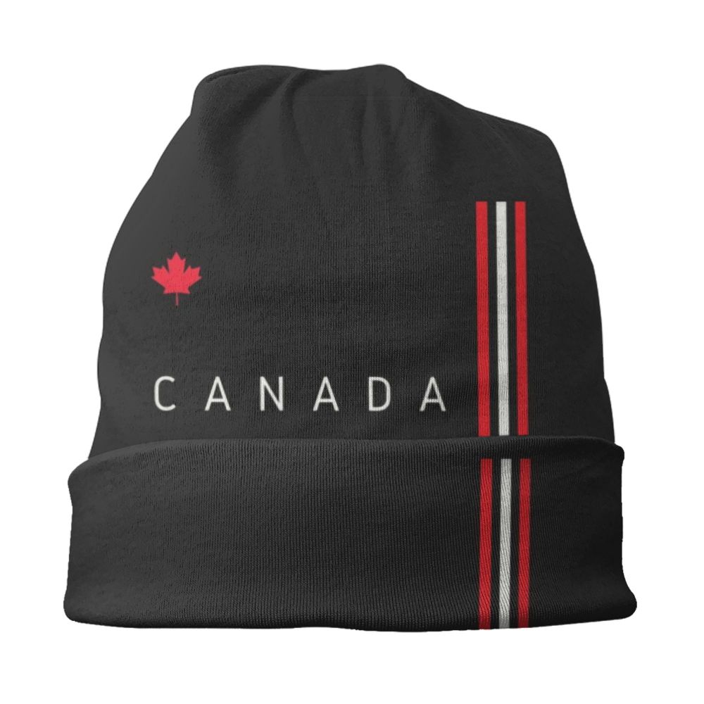 Canada Flag Bonnet Hat Knitted Hat Men Women Cool Unisex Adult Canadian Proud Winter Warm Skullies Beanies Caps
