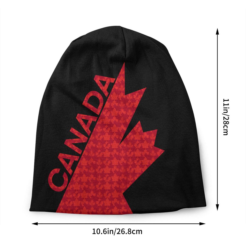 Canada Flag Bonnet Hat Knitted Hat Men Women Cool Unisex Adult Canadian Proud Winter Warm Skullies Beanies Caps