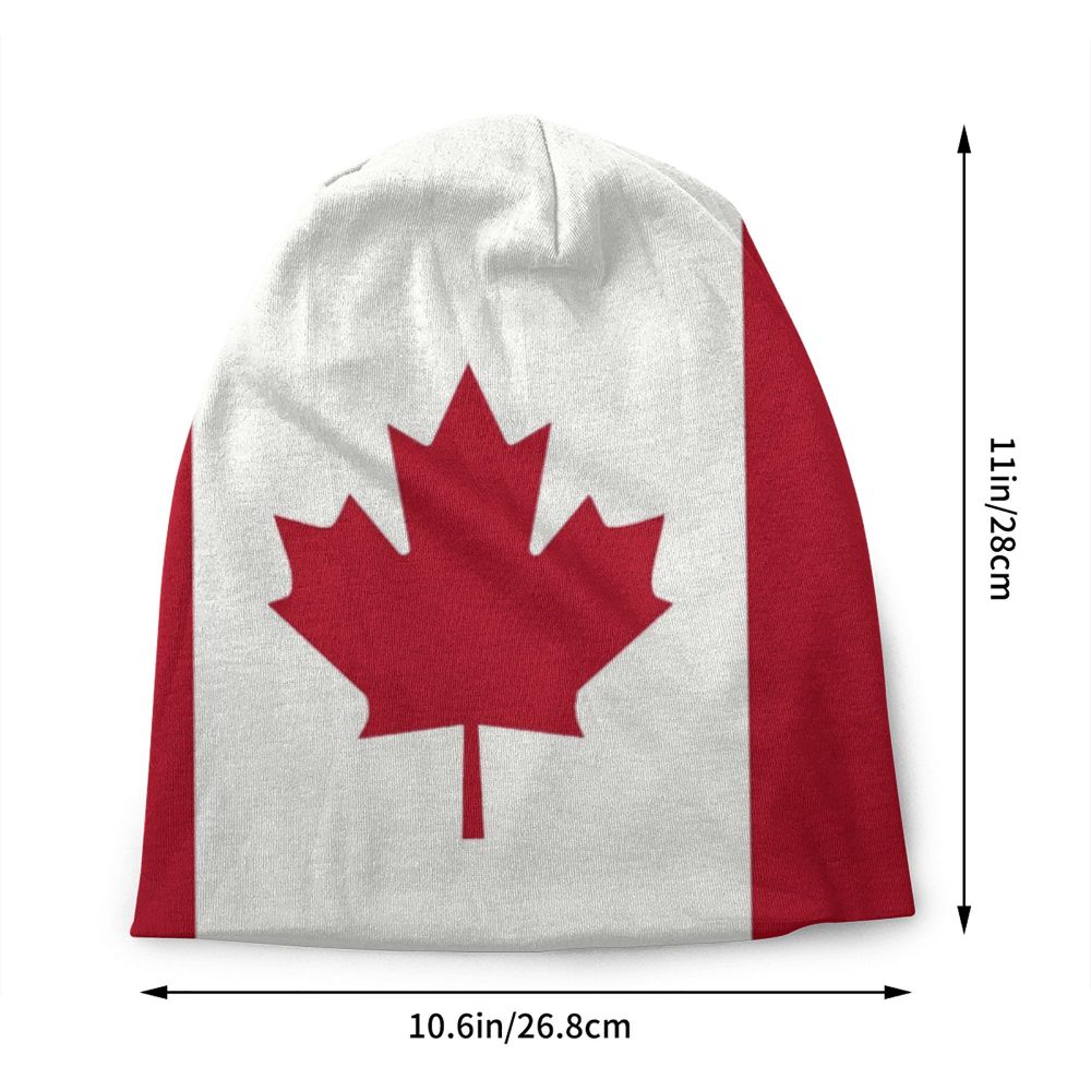 Canada Flag Bonnet Hat Knitted Hat Men Women Cool Unisex Adult Canadian Proud Winter Warm Skullies Beanies Caps