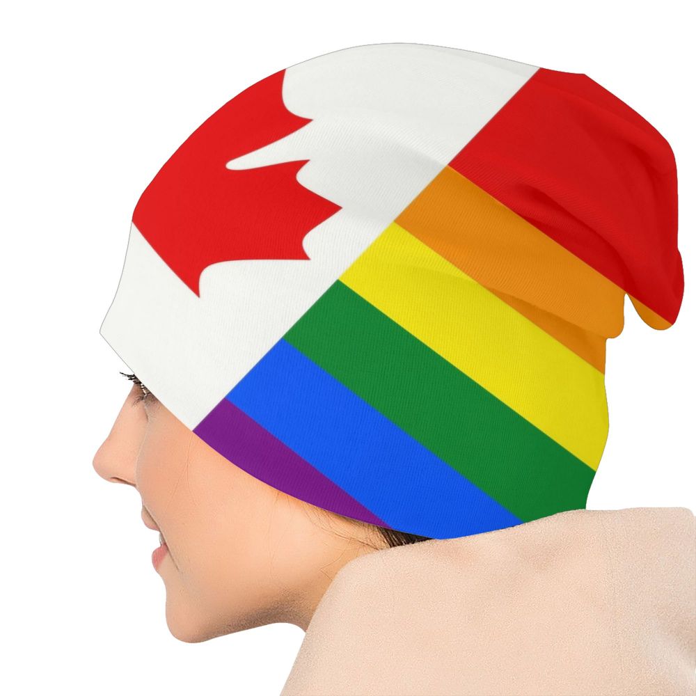 Canada Flag Bonnet Hat Knitted Hat Men Women Cool Unisex Adult Canadian Proud Winter Warm Skullies Beanies Caps