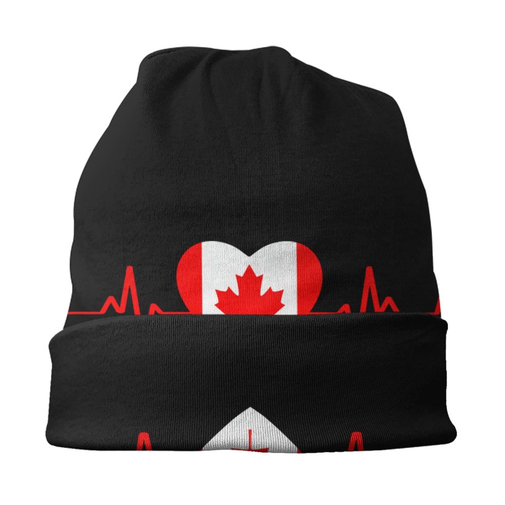 Canada Flag Bonnet Hat Knitted Hat Men Women Cool Unisex Adult Canadian Proud Winter Warm Skullies Beanies Caps