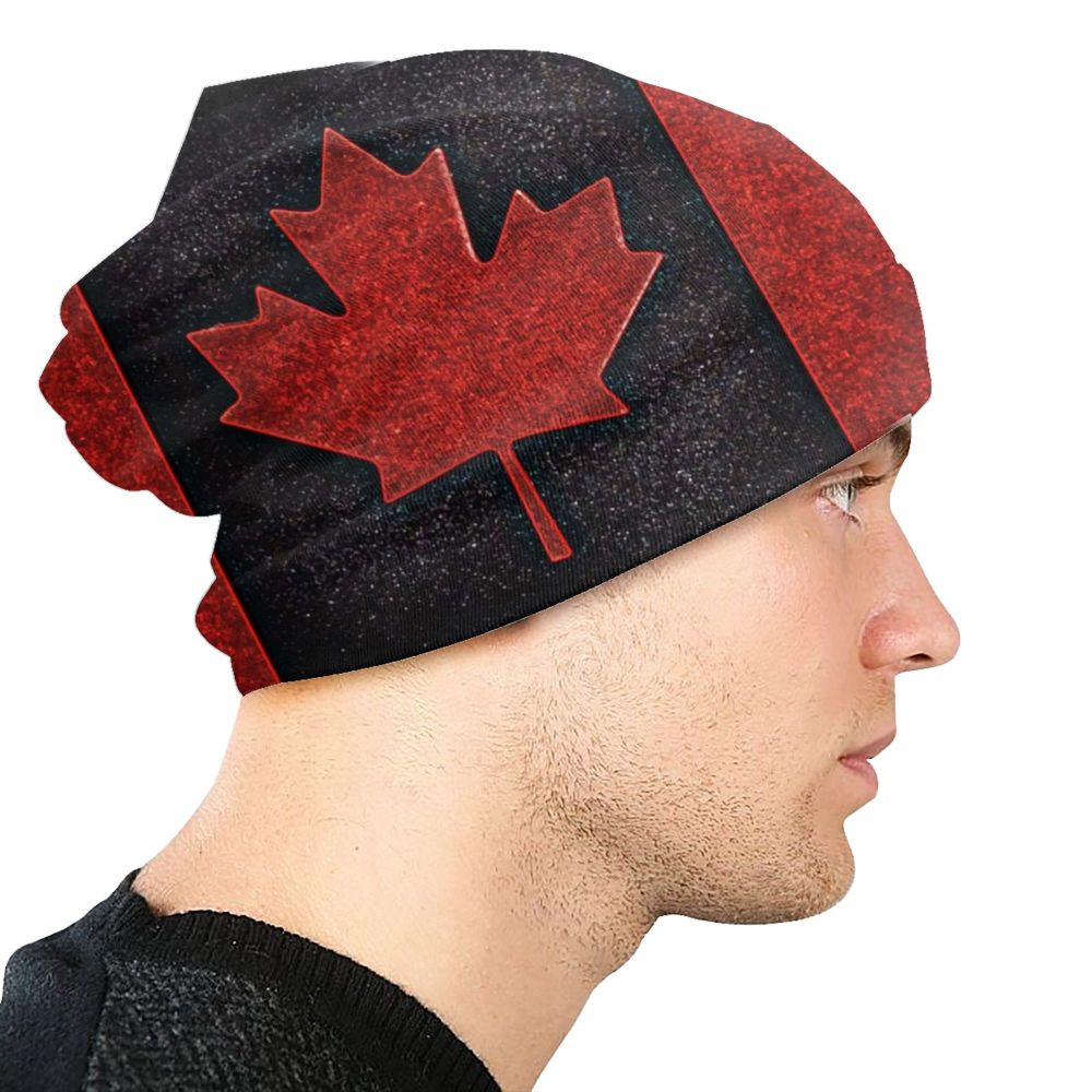 Canada Flag Bonnet Hat Knitted Hat Men Women Cool Unisex Adult Canadian Proud Winter Warm Skullies Beanies Caps