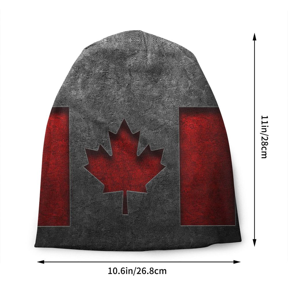 Canada Flag Bonnet Hat Knitted Hat Men Women Cool Unisex Adult Canadian Proud Winter Warm Skullies Beanies Caps