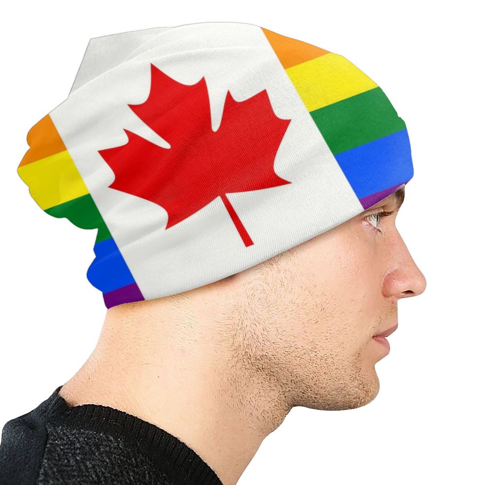 Canada Flag Bonnet Hat Knitted Hat Men Women Cool Unisex Adult Canadian Proud Winter Warm Skullies Beanies Caps