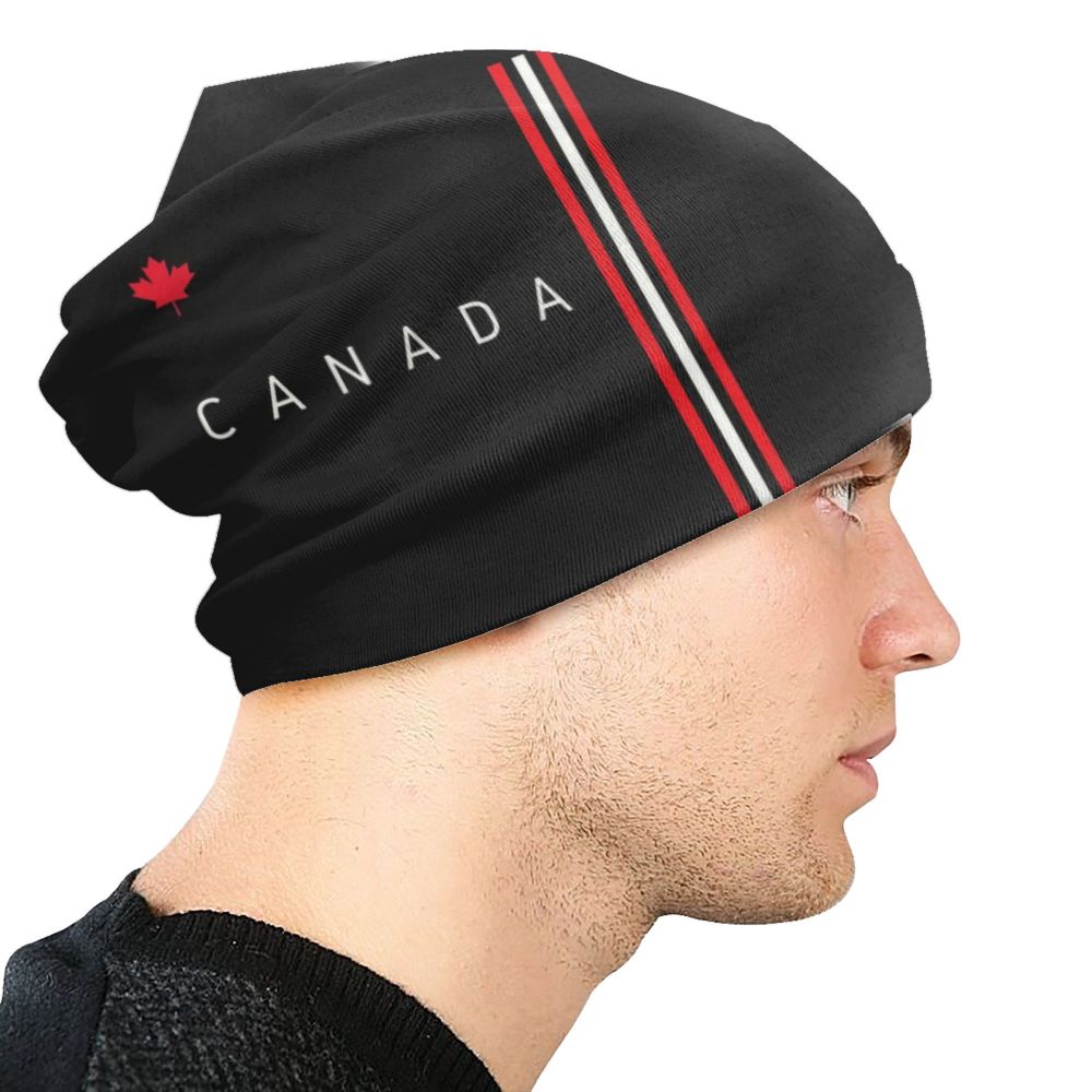 Canada Flag Bonnet Hat Knitted Hat Men Women Cool Unisex Adult Canadian Proud Winter Warm Skullies Beanies Caps