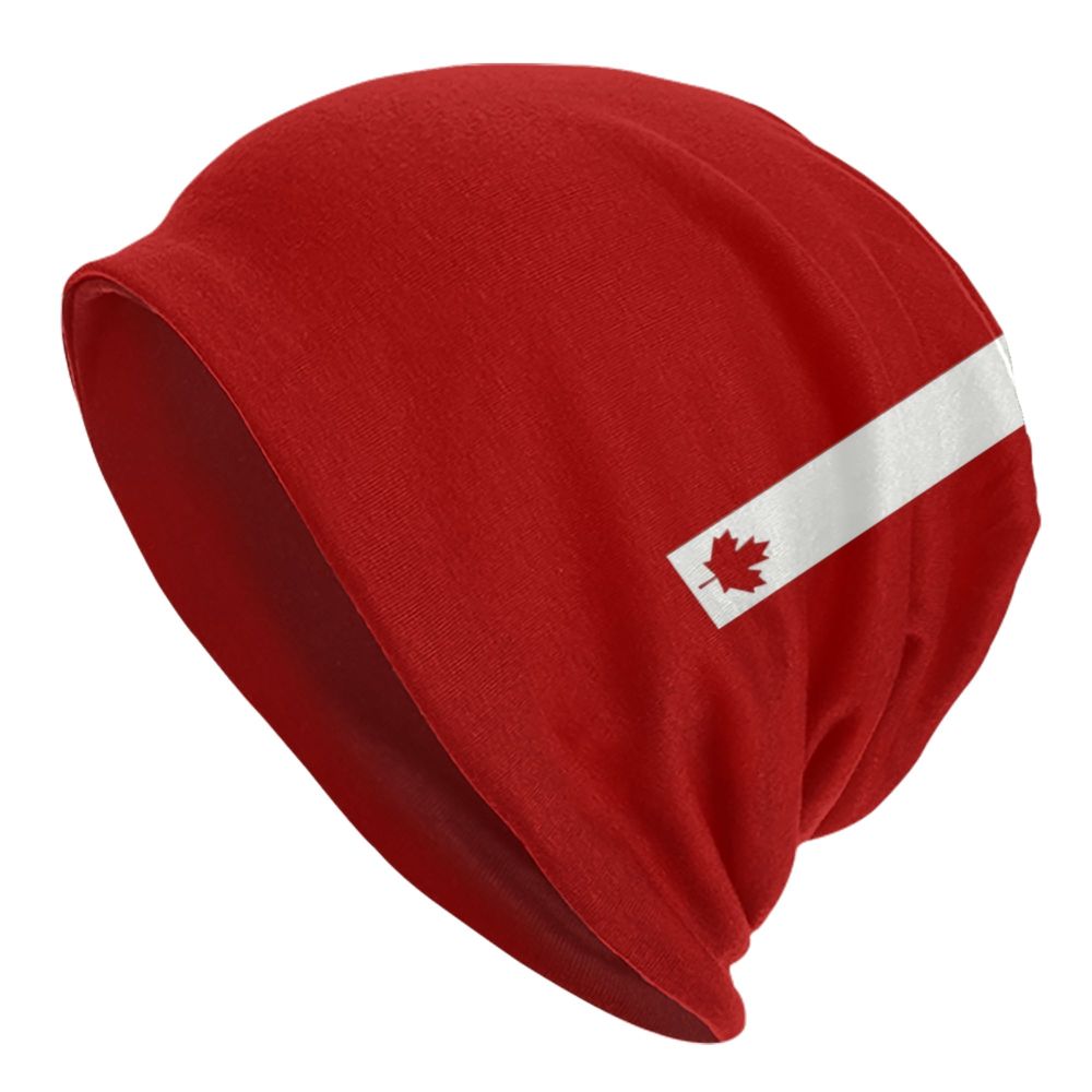 Canada Flag Bonnet Hat Knitted Hat Men Women Cool Unisex Adult Canadian Proud Winter Warm Skullies Beanies Caps