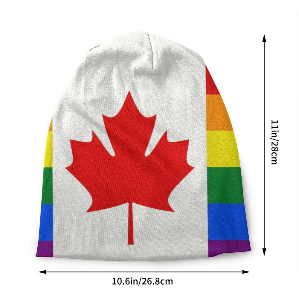 Canada Flag Bonnet Hat Knitted Hat Men Women Cool Unisex Adult Canadian Proud Winter Warm Skullies Beanies Caps