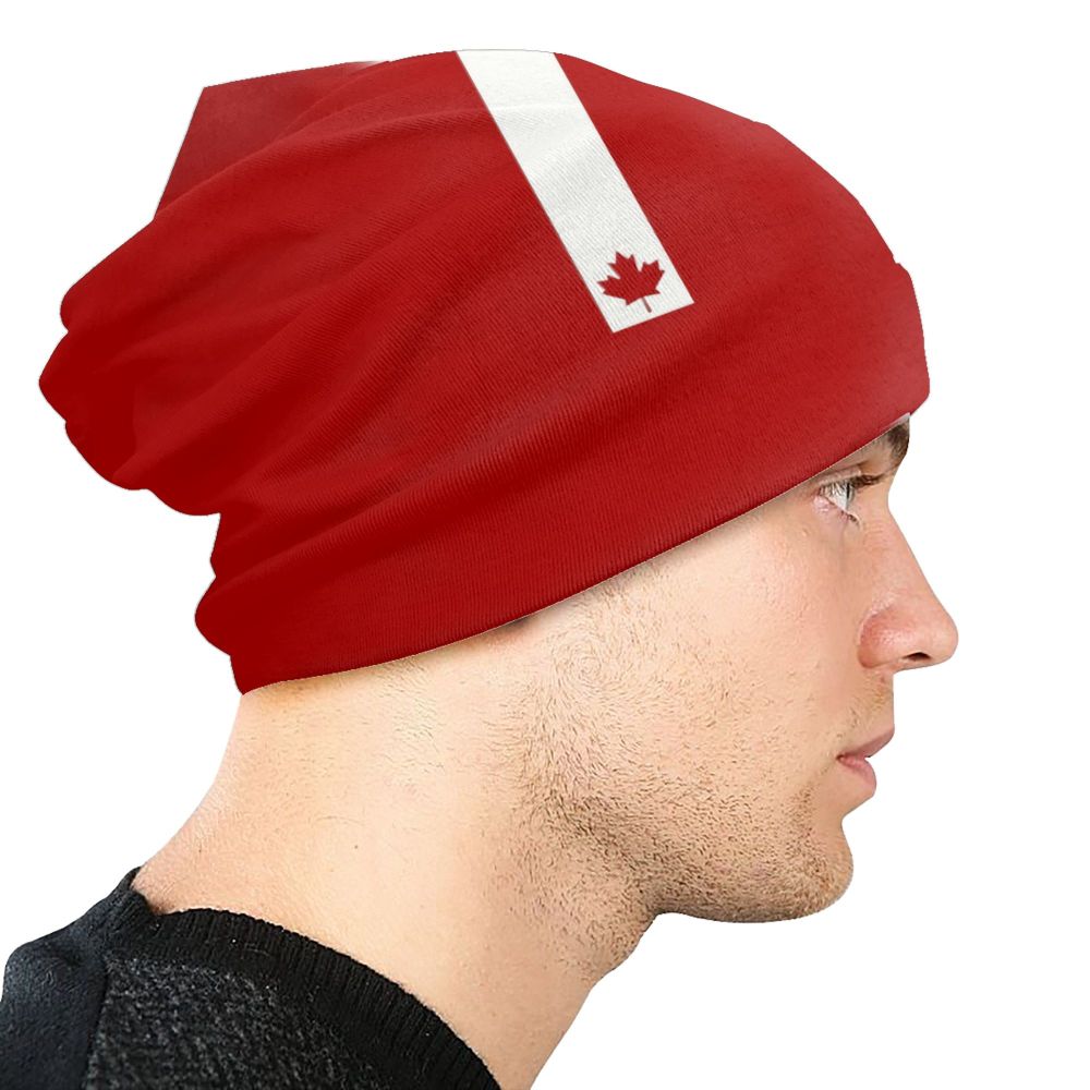 Canada Flag Bonnet Hat Knitted Hat Men Women Cool Unisex Adult Canadian Proud Winter Warm Skullies Beanies Caps