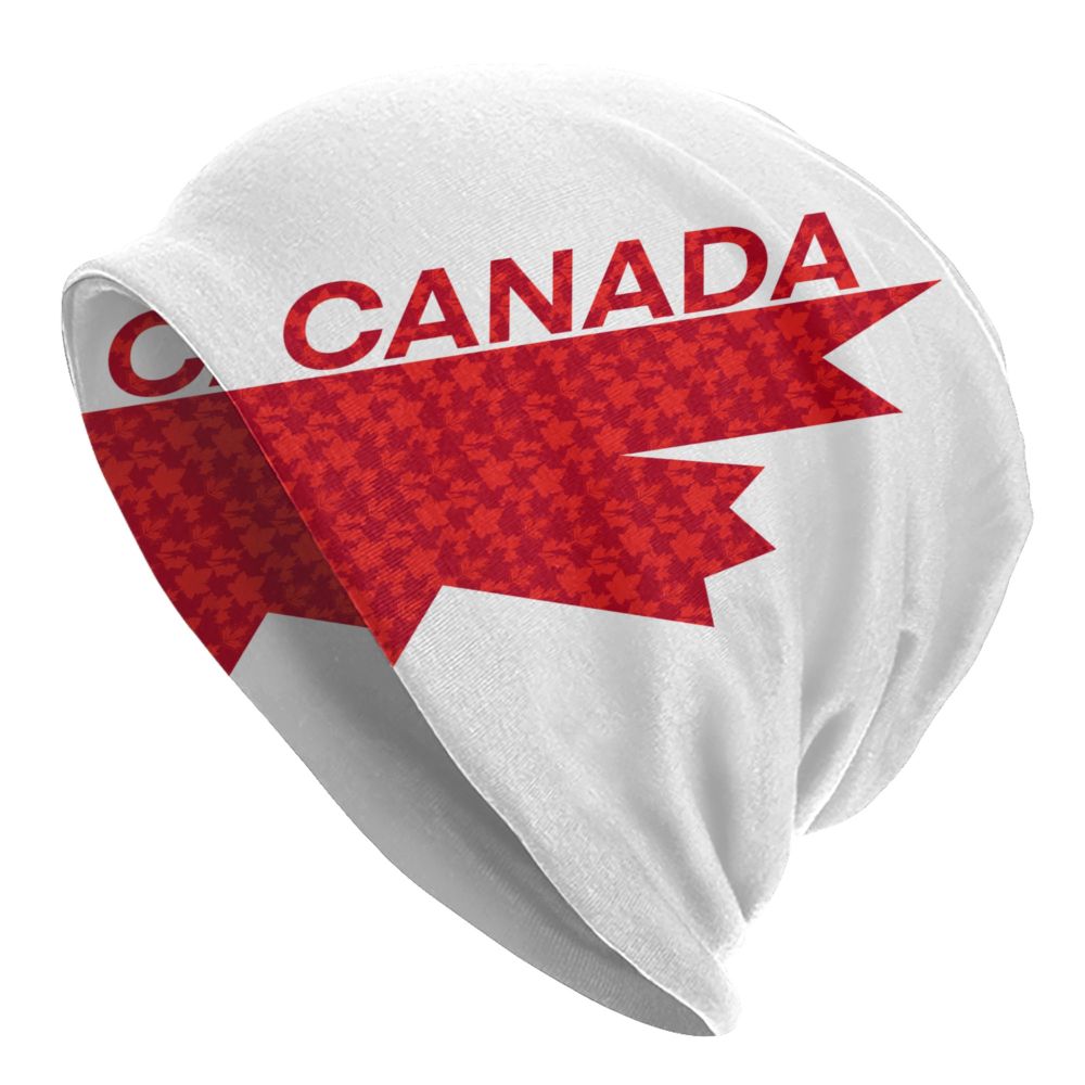 Canada Flag Bonnet Hat Knitted Hat Men Women Cool Unisex Adult Canadian Proud Winter Warm Skullies Beanies Caps