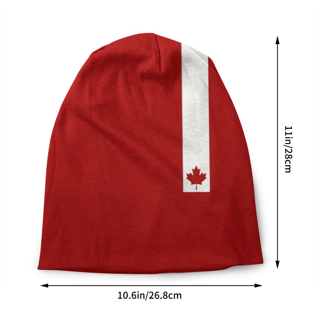 Canada Flag Bonnet Hat Knitted Hat Men Women Cool Unisex Adult Canadian Proud Winter Warm Skullies Beanies Caps