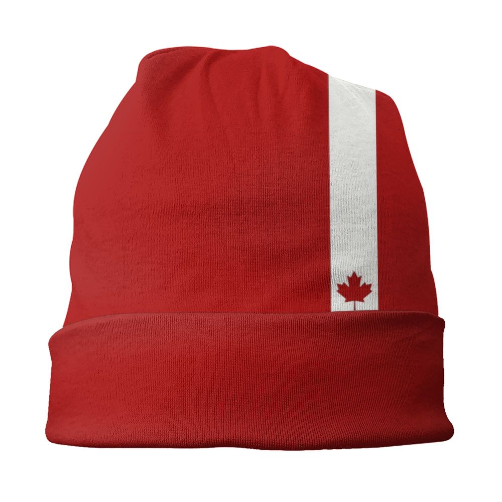 Canada Flag Bonnet Hat Knitted Hat Men Women Cool Unisex Adult Canadian Proud Winter Warm Skullies Beanies Caps